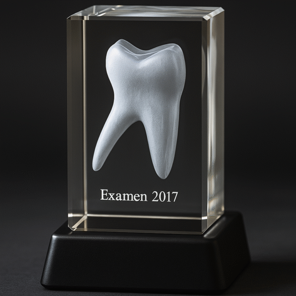 Baktand 3D Kristall skapad av Crafted In Crystal