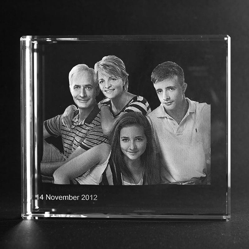3D-laserfoto i XL kristallglas (170x150x60)