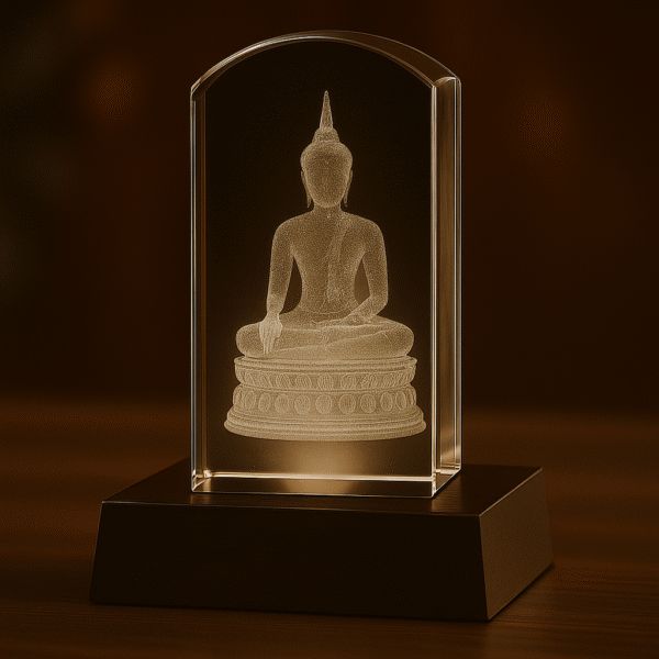 Thai Buddha 3D Kristall