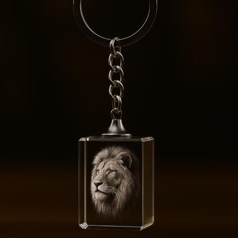 Lejon nyckelring av Crafted In Crystal