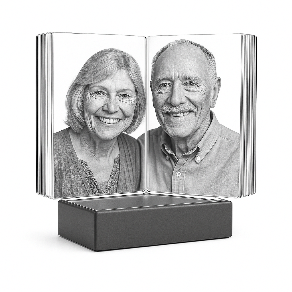 2D Fotokristallbok av Crafted In Crystal