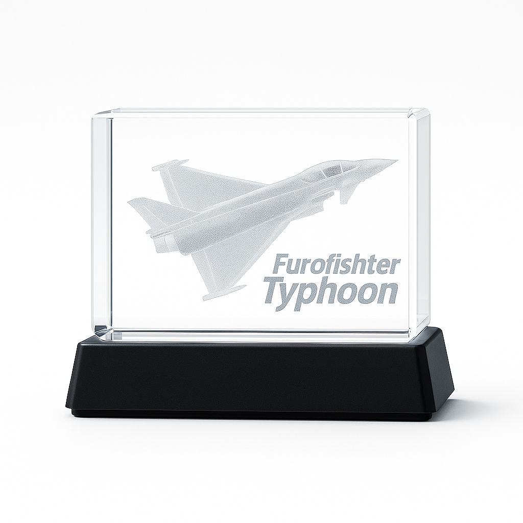 3D Kristall Eurofighter