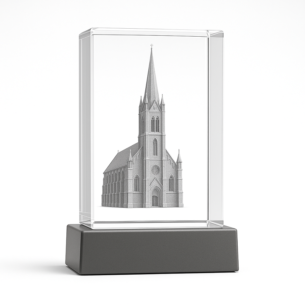 3D Kristall religiösa motiv