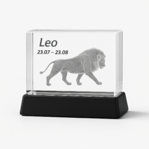 Stjärntecken 3D Kristaller