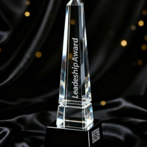 Obelisk Award Fotokristall med eget motiv och text